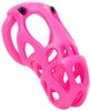 Pink Hera chastity kit in large size with a hexlock system.