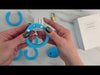 A video showing how to assemblethe blue HoD600 silione chastity cage kit. All of the parts laid out on a table next to a white House of Denial box and the kit is put together piece by piece then locked with the padlock.